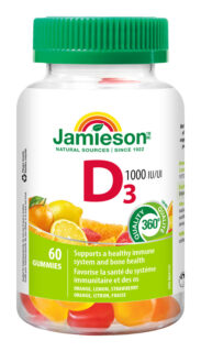 Vitamín D3 1000 IU Gummies, 60pst.